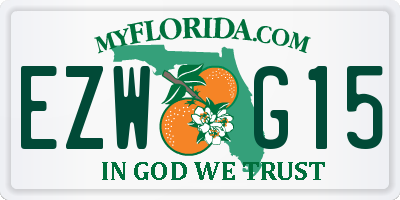 FL license plate EZWG15