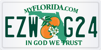 FL license plate EZWG24