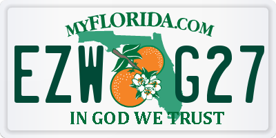 FL license plate EZWG27