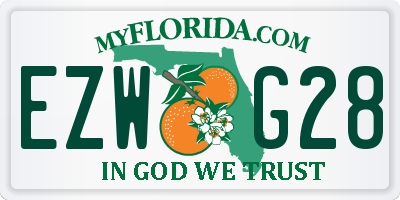 FL license plate EZWG28