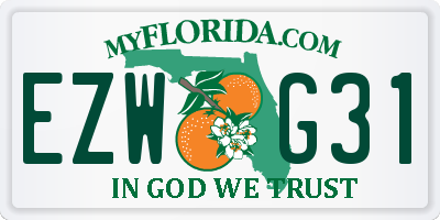 FL license plate EZWG31