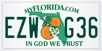 FL license plate EZWG36