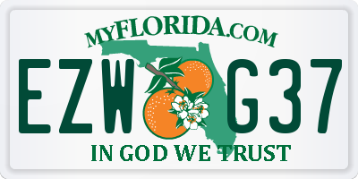 FL license plate EZWG37