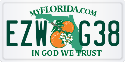 FL license plate EZWG38