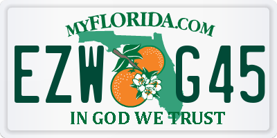 FL license plate EZWG45