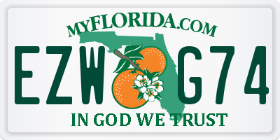 FL license plate EZWG74