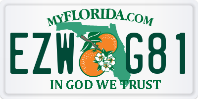 FL license plate EZWG81