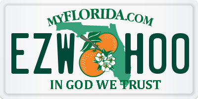 FL license plate EZWH00