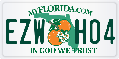 FL license plate EZWH04