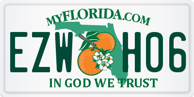 FL license plate EZWH06