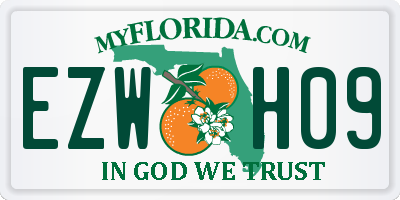 FL license plate EZWH09