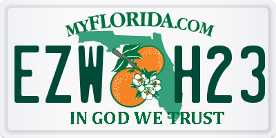 FL license plate EZWH23