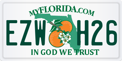 FL license plate EZWH26