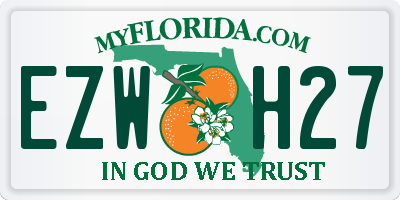 FL license plate EZWH27