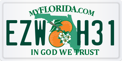 FL license plate EZWH31