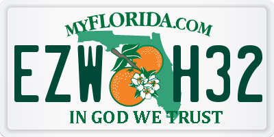 FL license plate EZWH32