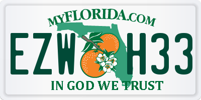 FL license plate EZWH33