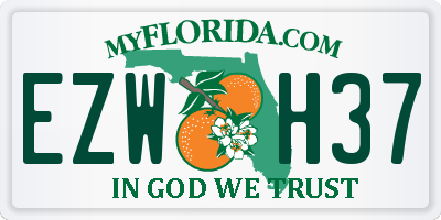 FL license plate EZWH37