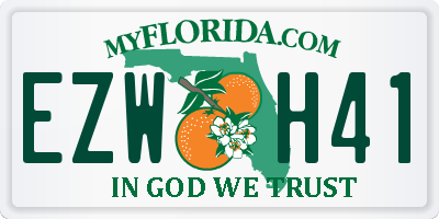 FL license plate EZWH41