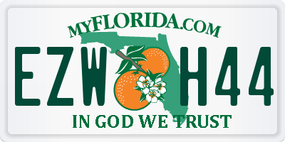 FL license plate EZWH44