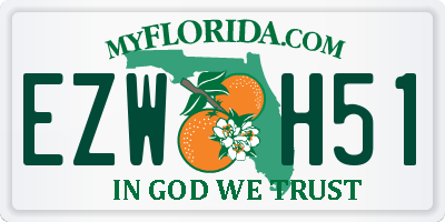 FL license plate EZWH51