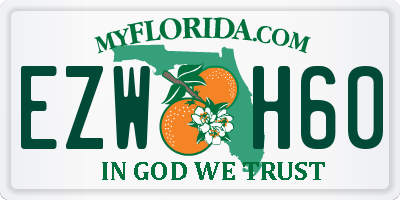 FL license plate EZWH60