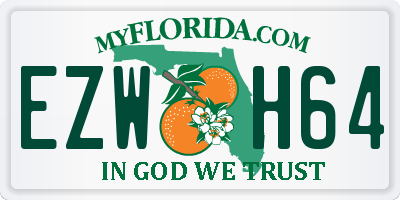 FL license plate EZWH64