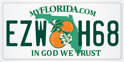 FL license plate EZWH68