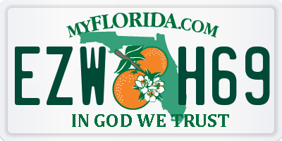 FL license plate EZWH69