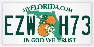 FL license plate EZWH73