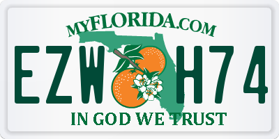 FL license plate EZWH74