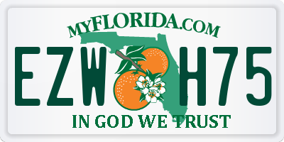 FL license plate EZWH75