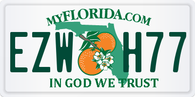 FL license plate EZWH77