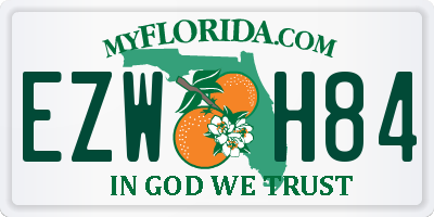 FL license plate EZWH84