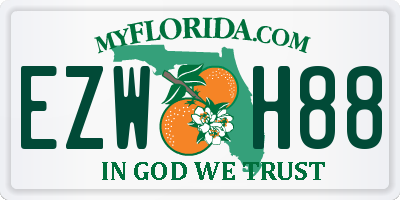 FL license plate EZWH88