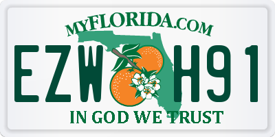 FL license plate EZWH91