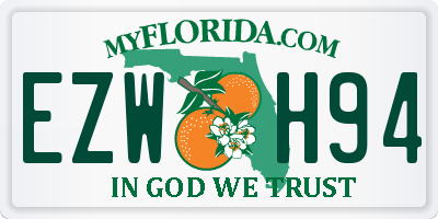 FL license plate EZWH94