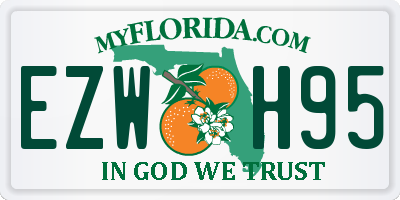 FL license plate EZWH95