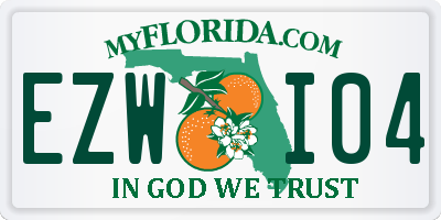 FL license plate EZWI04