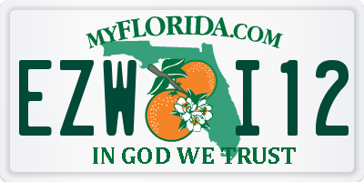 FL license plate EZWI12