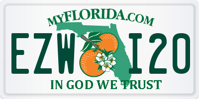 FL license plate EZWI20