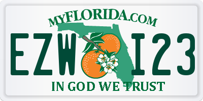 FL license plate EZWI23