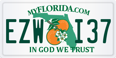 FL license plate EZWI37