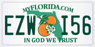 FL license plate EZWI56