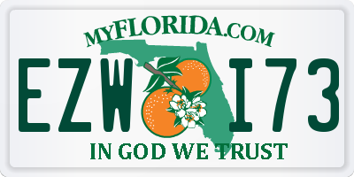 FL license plate EZWI73