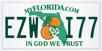 FL license plate EZWI77