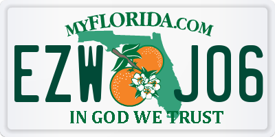 FL license plate EZWJ06