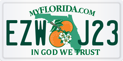 FL license plate EZWJ23