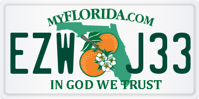 FL license plate EZWJ33