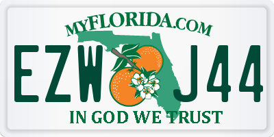 FL license plate EZWJ44